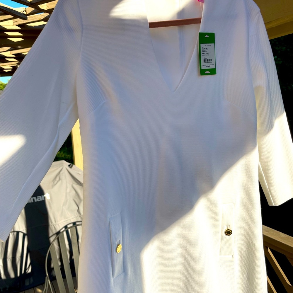 Lilly Pulitzer CHARLENA SHIFT Resort White Large